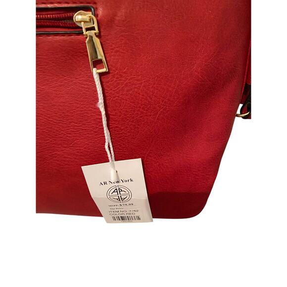 AR New York Large Red Tote NWT - Picture 6 of 7